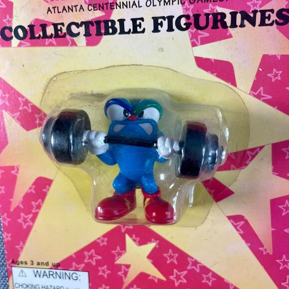 Vintage 1996 Olympic Mascot Izzy Weightlifting Winner Action Figure Collectible - Picture 2 of 7